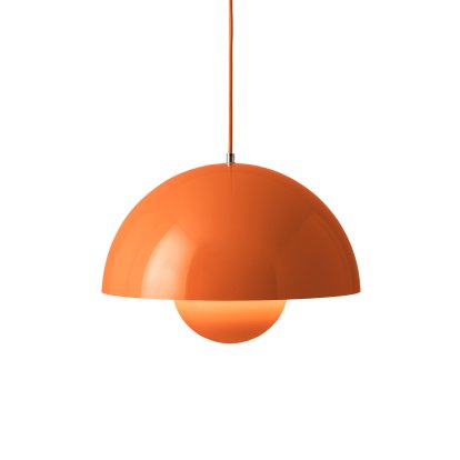Flowerpot VP7 Pendant Lamp, Zesty orange