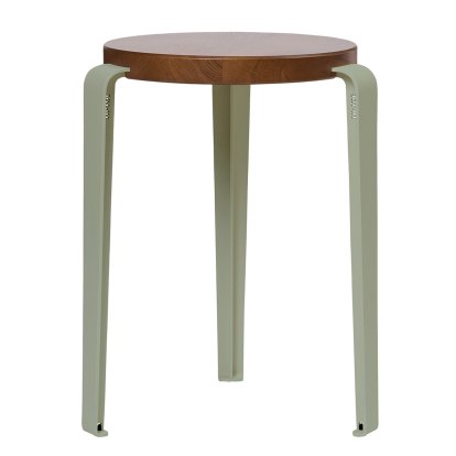 Lou Stool, Solid Wood, Tinted oak, Eucalyptus grey