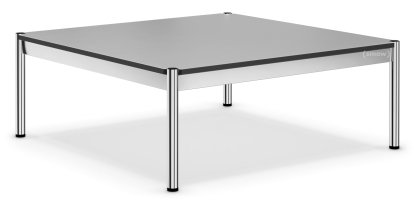 USM Haller Coffee Table, 100 x 100 cm, Laminate, Pastel grey