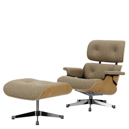 Lounge Chair & Ottoman Nubia, Bamboo terra / chestnut, natural 