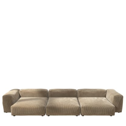 Vetsak Sofa Set 5, Cord velours - Sand, Without cushion
