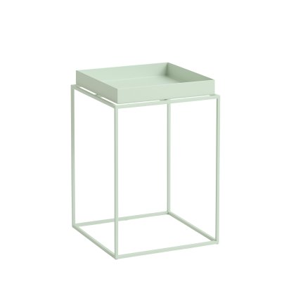 Tray Tables, H 40/44 x B 30 x T 30 cm, Soft mint