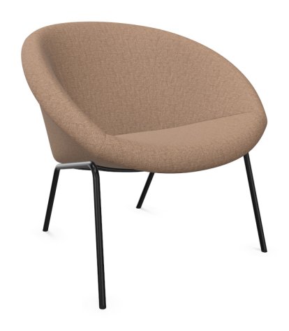 369 , Fabric Gaia quartz, Matt black powder-coated