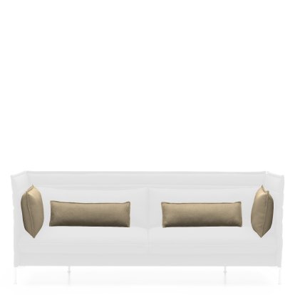 Cushion Set for Alcove Sofa, For 2-seater, Laser, Warm grey