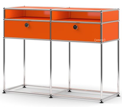 USM Haller Console Table, Pure orange RAL 2004