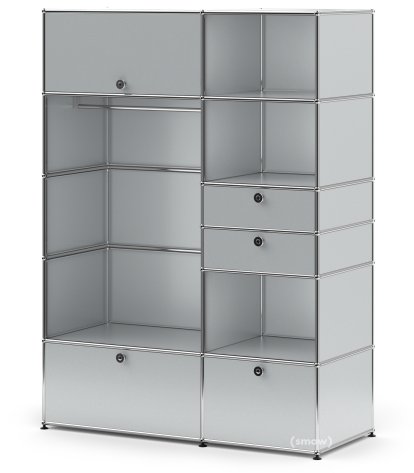 USM Haller Wardrobe Model I, USM matte silver