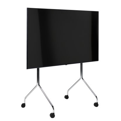 Moon Rollin' TV Stand, Tall, Chrome