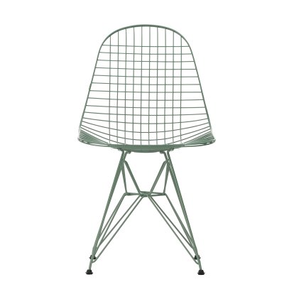 Wire Chair DKR , Powder-coated eames sea foam green