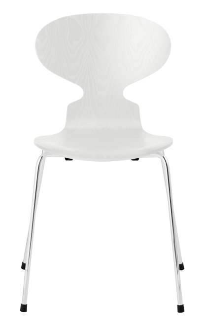 Ant Chair 3101 New Colours, Coloured ash, White, Chrome