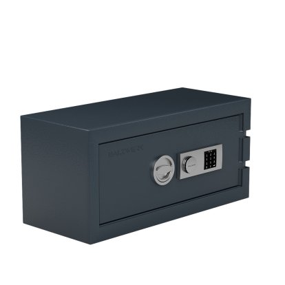Balzsafe CONNECT Safe for USM Haller Shelves, 75 cm x 35 cm x 35 cm, Anthracite RAL 7016, Electronic combination lock with master key