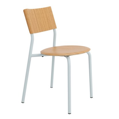 Details Tiptoe SSD Chair, Metal/Wood SSD Chair, Metal/Wood, Oak, Pale blue