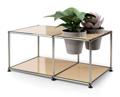 USM Haller Plant World Side Table, USM beige, Basalt