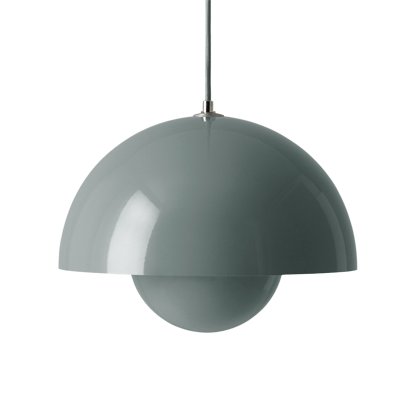Flowerpot VP2 pendant light, Stone blue