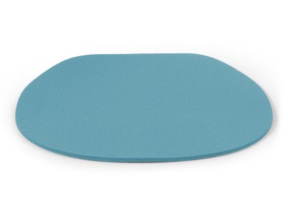 Seat Pad for Eames Side Chairs, Without upholstery, Aqua