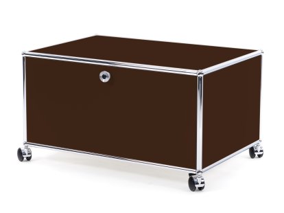 USM Haller Printer Container, 75 cm, USM brown, With castors