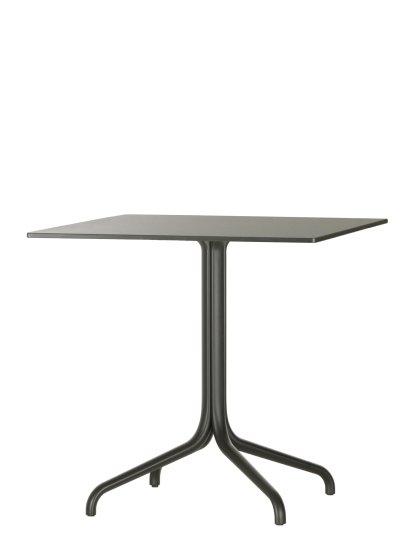 Belleville Table Outdoor, 75 x 75 cm, Solid core material black