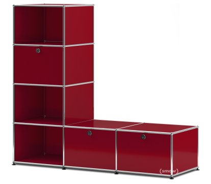 USM Haller Clothes Rack/Bench, USM ruby red