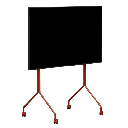 Moon Rollin' TV Stand, Tall, Burning red