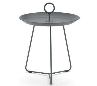 Eyelet Side Table, H 45,5 x Ø 45 cm, Dark grey