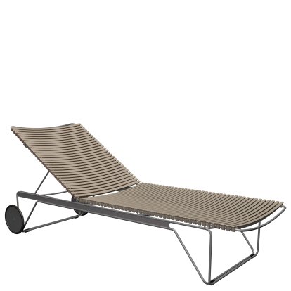Click sun lounger, Beige, Without cushion