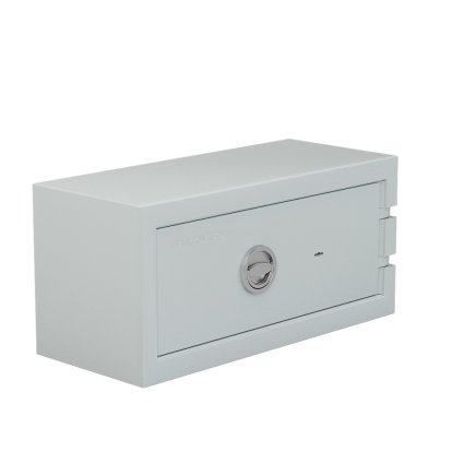 Balzsafe CONNECT Safe for USM Haller Shelves, 75 cm x 35 cm x 35 cm, Light grey RAL 7035, Key lock