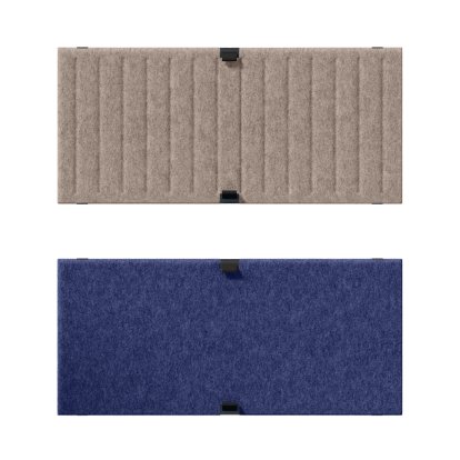 USM Soft Panel Duo for USM Haller Shelves, 75 cm x 35 cm, Taupe / Dark blue