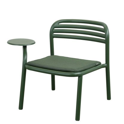 Bliss Lounge Chair with Side Table, Dark green, Light green