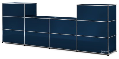 USM Haller Counter Type 3, Steel blue RAL 5011, 50 cm