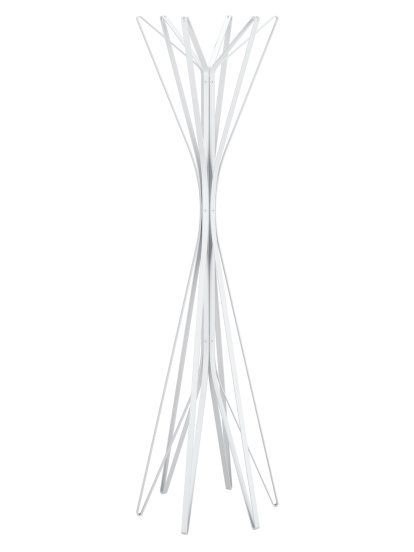 Coat Rack Aster, White, 6 hooks