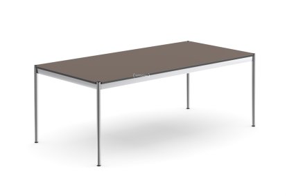USM Haller Table, 200 x 100 cm, Laminate, Warm grey