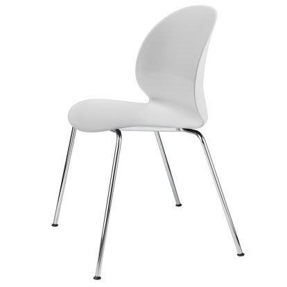 N02 Chair, Off white, Chrome