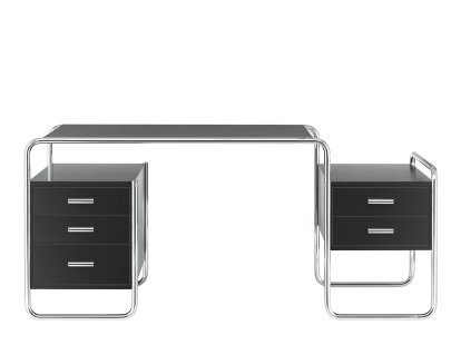 S 285, Stained ash - black, 1 large drawer unit/1 small drawer unit