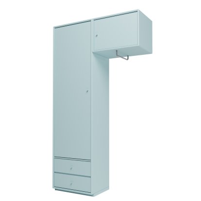 Attire II Wardrobe, Flint, Plinth