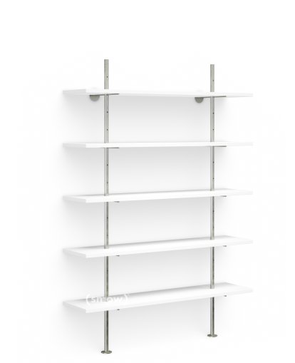 Regal Eiermann, Melamine white, 140 cm, 200 cm