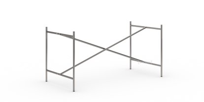 Eiermann 2 Table Frame , Clear lacquered steel, Vertical,  centred, 135 x 66 cm, Without extension (height 66 cm)