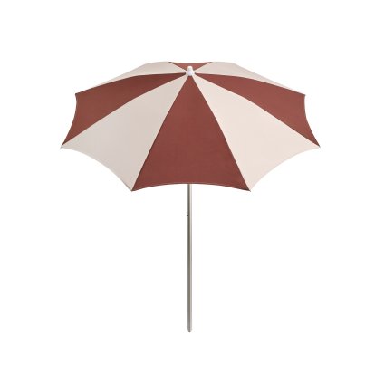 Terrazza Parasol Octagon, Burgundy / off-white, Without parasol stand