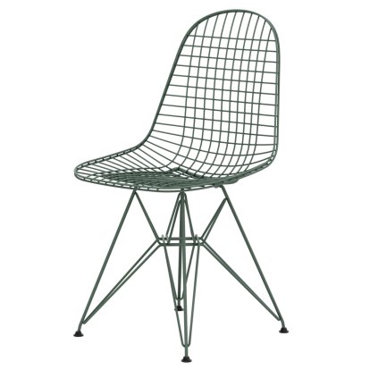 Wire Chair DKR , Powder-coated eames sea foam green, Without upholstery, Without coshion cover