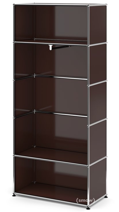USM Haller Clothes Rack M with Rail, Model I, USM brown