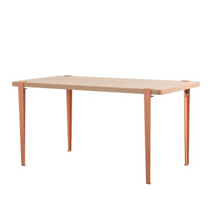 Balthazar Dining Table, Oak finish, Ash pink