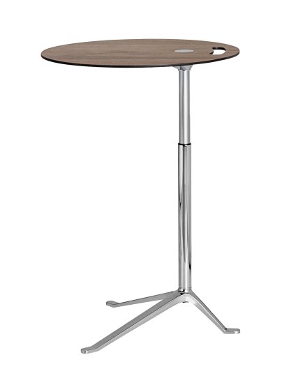 Little Friend, Height adjustable, Walnut table top / polished frame