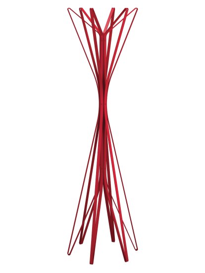 Coat Rack Aster, Red, 6 hooks