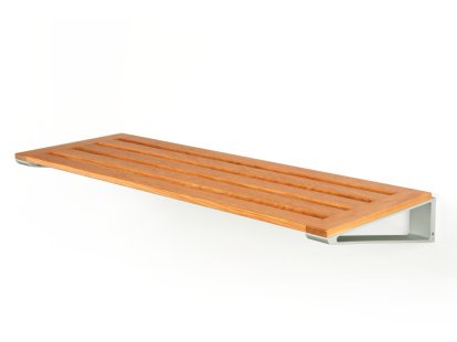 Knax Shoe Rack, Shoe Rack 8 (80 cm), Cherry clear varnished, Grey