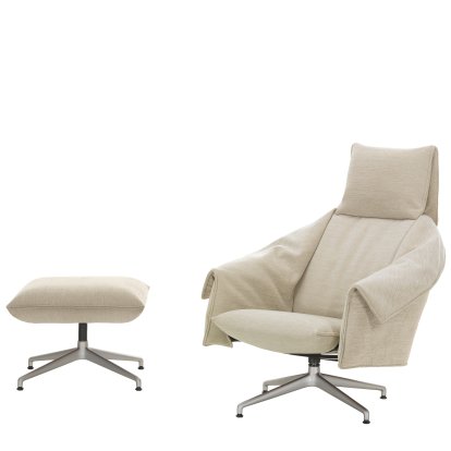 Bascule High-Back Lounge Armchair with 4-star base