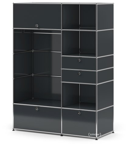 USM Haller Wardrobe Model I, Anthracite RAL 7016