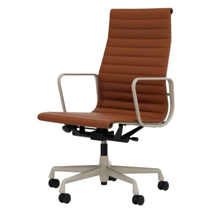 Aluminium Group EA 119, Aluminium powder coated chalk, Leather (Standard), Cognac
