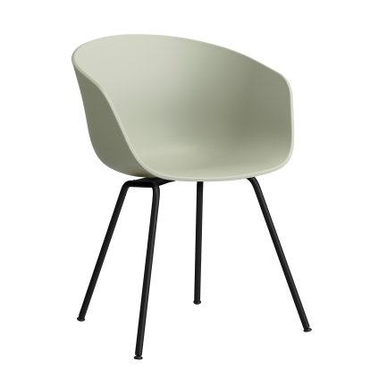 About A Chair AAC 26 Armchair, Pastel green 2.0, Steel black powder-coated