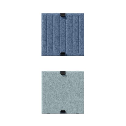 USM Soft Panel Duo for USM Haller Shelves, 35 cm x 35 cm, Blue / Light blue