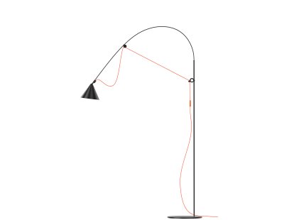 Ayno L Floor Lamp, Black, Orange, 3000 K