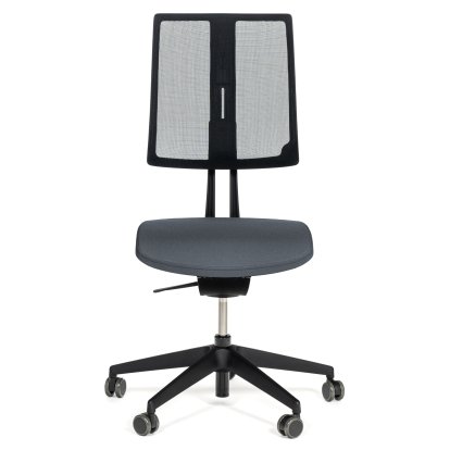 Equo Office Svivel Chair, Black, Net, Xtreme Plus (PG0), Dark grey YS171, C30 KST with seat depth adjustment, Standard 100 mm, Wthout armrests, With hard castors