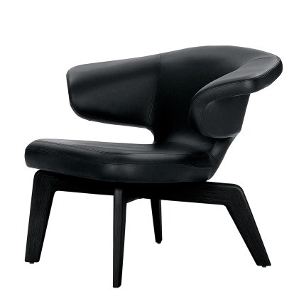 Munich Lounge Chair, Classic Leather black, black stained